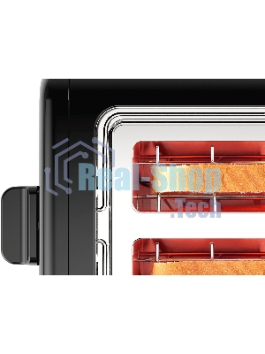 Тостер Bosch TAT3P423 черный, 970 Вт, 2 слота