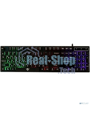Клавиатура проводная KG-23U BLACK Nakatomi Gaming - игровая с RGb-подсветкой, USB, черная