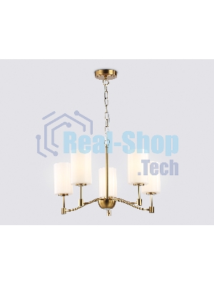 Люстра Ambrella light LH56051/5 BS/FR латунь/белый матовый E14*5 max 40W D590*950