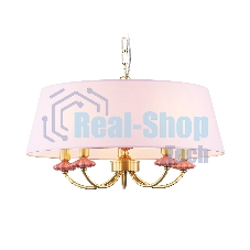 Люстра Ambrella light LH75021/5 GD/PI золото/розовый E14/5 max 40W D550*730