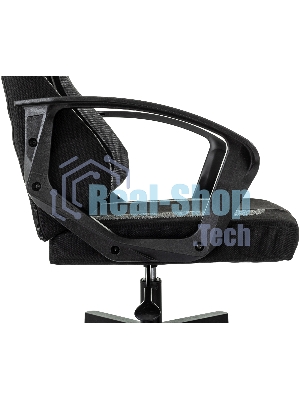 Кресло игровое Knight Optimum черный/серый крестов. пластик