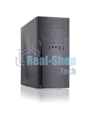 Компьютерный корпус с блоком питания 450Вт. Case Foxline mATX, 450W, 2xUSB 3.0, 2xUSB 2.0, powercord