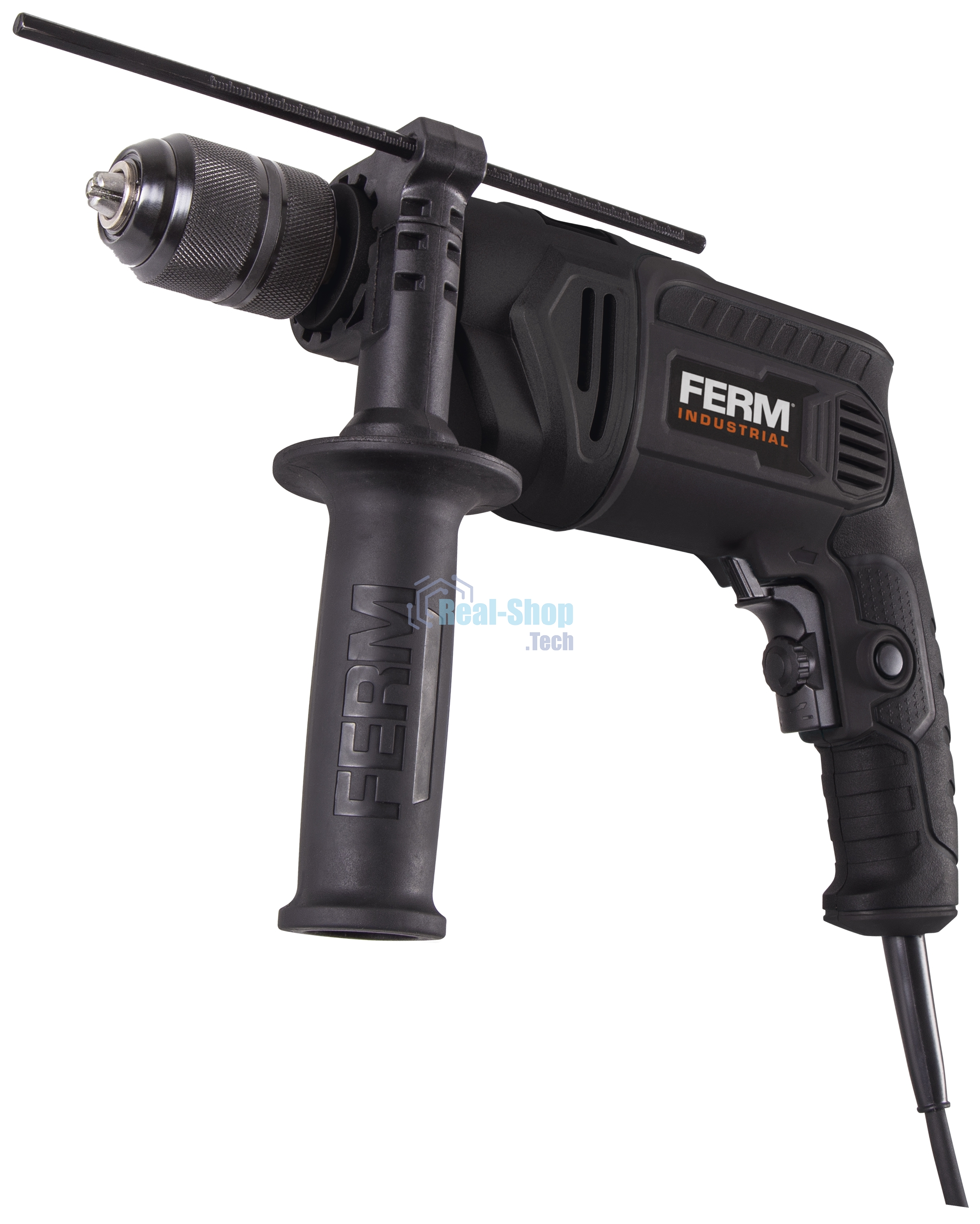 Дрель ударная FERM PDM1060P_K мощность-1200W/энергия удара-14 Дж/вес - 6,2 кг.
