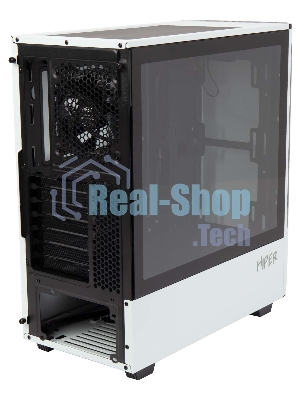 Компьютерный корпус Hiper PW81 белый без БП ATX 3x120мм 2xUSB2.0 2xUSB3.0 audio bott PSU