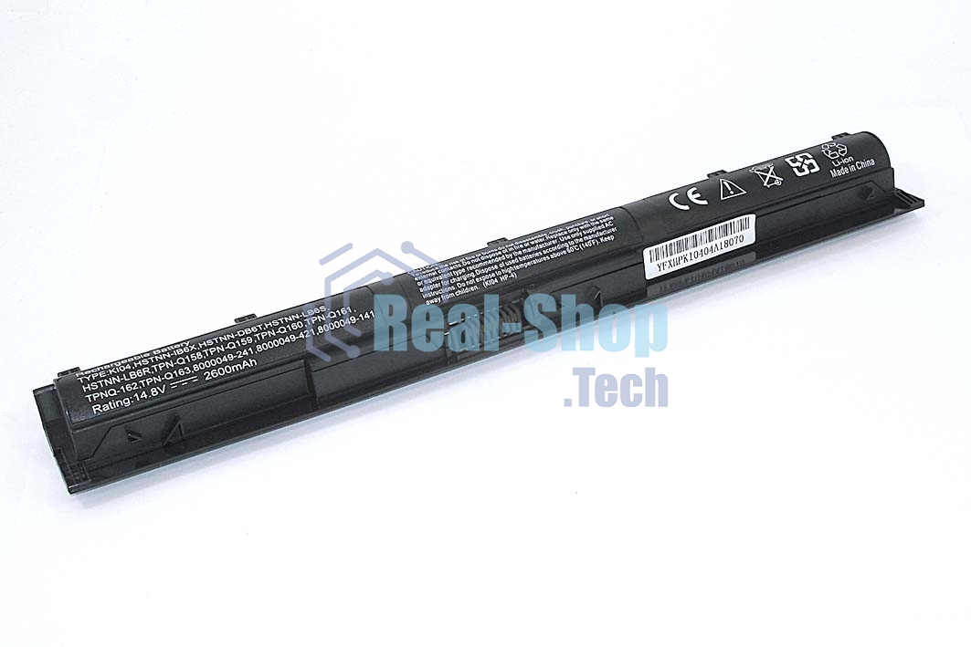 Аккумуляторная батарея для ноутбука HP Pavilion 14/15/17 (KI04) 14.8V 2600mAh OEM черный