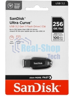 Флешка USB 256Gb SanDisk CZ550 Ultra Curve, USB 3.2 Blue