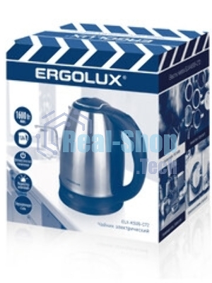 Чайник электрический Ergolux ELX-KS05-C72 ПРОМО18 1.8 л, 1600 Вт, нержавеющая сталь