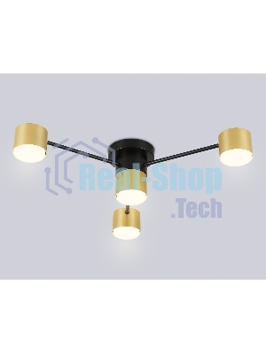 Потолочный светильник Ambrella light FL51722/4 BK/GD черный/золото GX53/4 max 12W 645*135