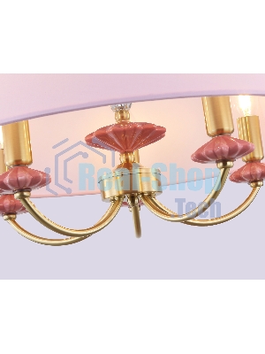 Люстра Ambrella light LH75021/5 GD/PI золото/розовый E14/5 max 40W D550*730