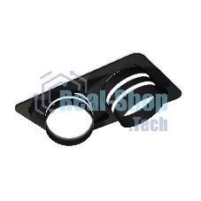 Комплект встраиваемого светильника Ambrella light XC7664082 SBK/FR черный песок/белый матовый MR16 GU5.3 (C7664, N7142)