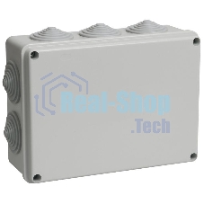 Коробка распаячная ОП 190х140х70 IP44 КМ41243 RAL7035 IEK UKO11-190-140-070-K41-44