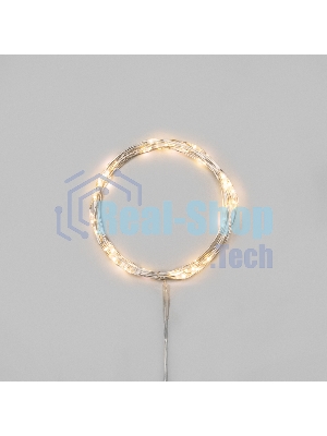 Гирлянда светодиодная Роса 5м 50 LED ТЕПЛЫЙ БЕЛЫЙ IP20 2хАА (в комплект не входят) NEON-NIGHT