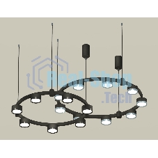 Светильник Ambrella light XR92091210/16 SBK/PPH/PBK черный песок/графит полированный/черный полированный GX53