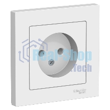 Розетка AtlasDesign без заземл. 16А в сборе белый SchE ATN000140