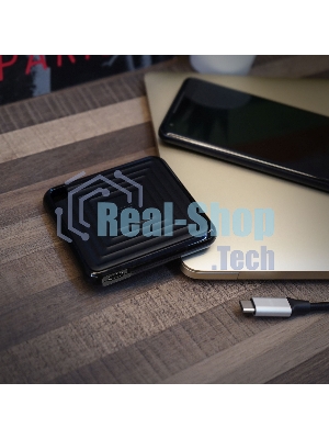 Внешний SSD 2TB Silicon Power PC60, External, USB 3.2 Type-C R/W - 540/500 MB/s черный