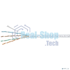 Кабель витая пара UTP (U/UTP) Cabeus UTP-4P-Cat.5e-SOLID-LSZH-WH cat.5e, 4 пары (24 AWG), одножильный, белый, LSZH, нг(А)-HF, (305 м)