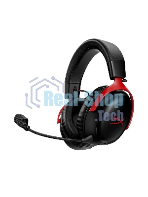 Гарнитура HyperX Cloud III чёрный-красный, беспроводная, радиоканал