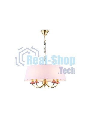 Люстра Ambrella light LH75021/5 GD/PI золото/розовый E14/5 max 40W D550*730