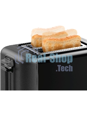 Тостер Bosch TAT3P423 черный, 970 Вт, 2 слота