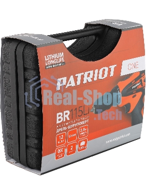 Дрель-шуруповерт Patriot BR 115Li, 12 В, 2 Ач, 25 Нм, щеточный