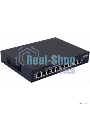Коммутатор PoE Osnovo SW-21000(120W), 8 x FE с поддержкой PoE (IEEE 802.3af/at), 2 x FE, до 30W на порт, суммарно до 120W