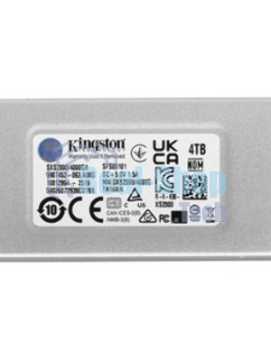 Внешний SSD Kingston XS2000, 4TB, USB 3.2 Gen 2x2 Type-C, R/W 2000/2000, серебристый