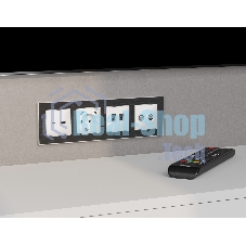 Лицевая панель ALFA (Белый матовый) для TV двойной розетки QUANT AP1333