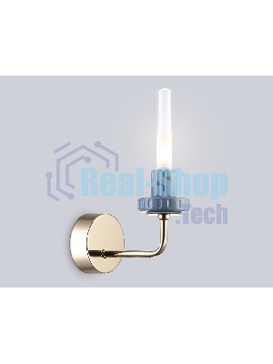 Светильник Ambrella light LH53128 GD/WH/GB золото/белый/серо-синий 2W 3000K 100*190*290
