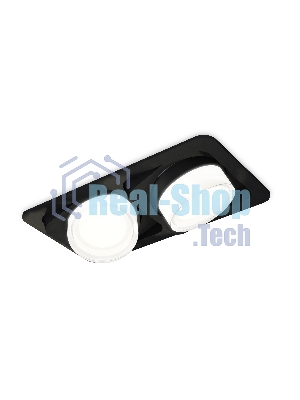 Комплект встраиваемого светильника Ambrella light XC7664083 SBK/FR/CL черный песок/белый матовый/прозрачный MR16 GU5.3 (C7664, N7160)