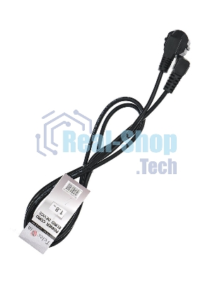 Кабель компьютер - розетка угловой 220V 1.8м (Европейский стандарт) TP021DA-1.8-BK
