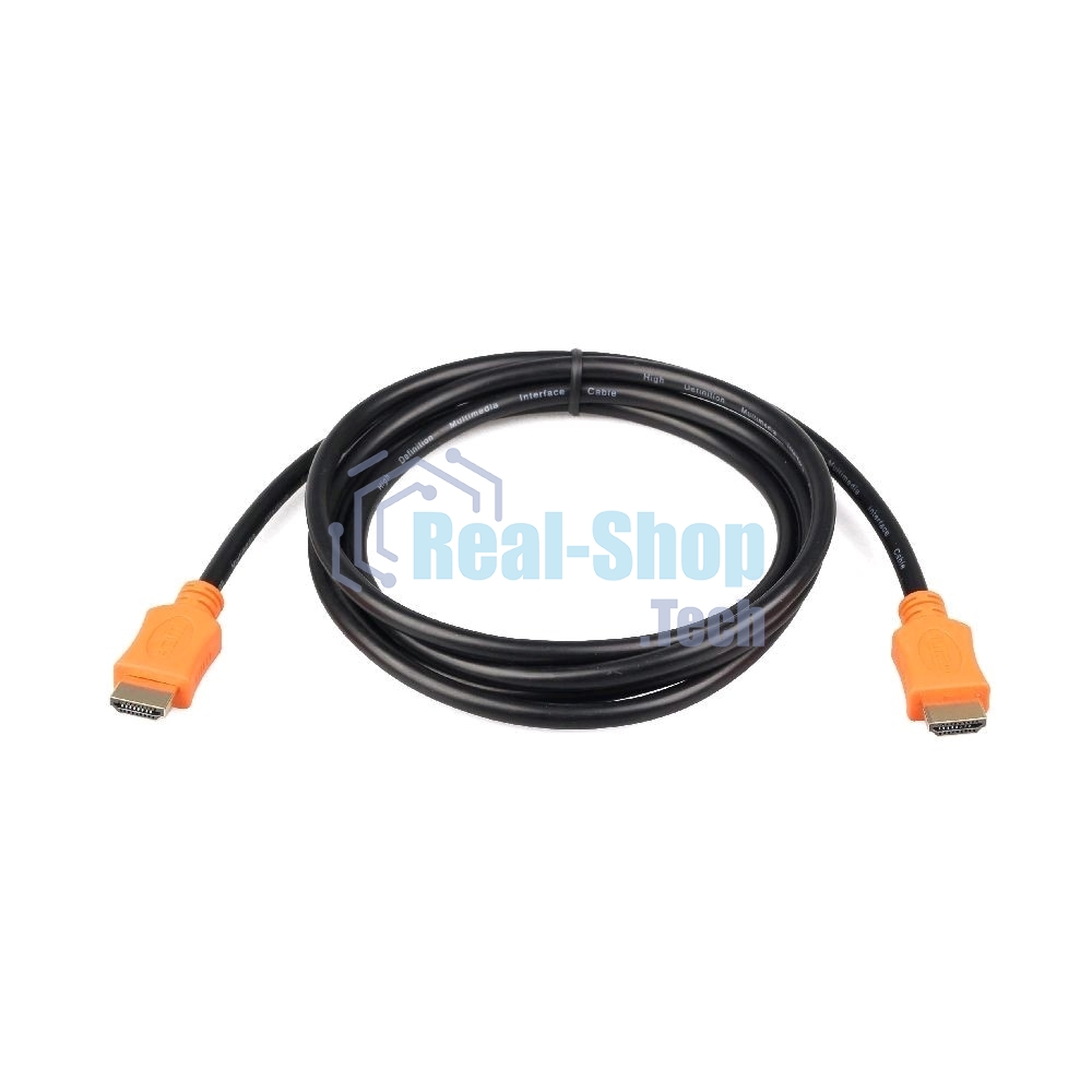 Кабель Cablexpert HDMI CC-HDMI4L-1M, 19M/19M, v2.0, серия Light, позол.разъемы, экран, 1м, черный, пакет