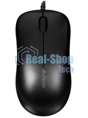 Мышь проводная A4Tech OP-560NUS черный, 1200 dpi, USB, кнопки - 3