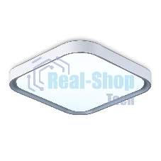 Потолочный светодиодный светильник Ambrella light FZ1256 WH/GR белый/серый 27W 5000K 350*350*60 (Без ПДУ)