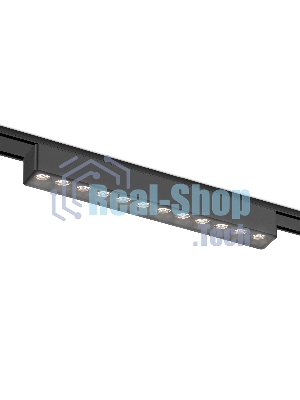 Светильник трековый светодиодный GV1409 BK черный IP20 12W 4200K 48V 24° 230*26*24