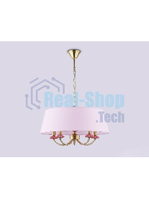 Люстра Ambrella light LH75021/5 GD/PI золото/розовый E14/5 max 40W D550*730