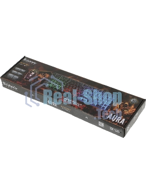 Комплект клавиатура+мышь Defender Aura MKP-117 проводной, USB, 2400 DPI, черный