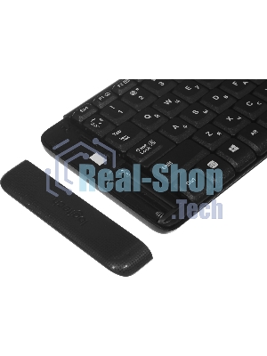 Комплект клавиатура+мышь Logitech MK220 беспроводной, USB, 1000 DPI, чёрный