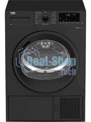Сушильная машина Beko DF7412Gb черный, 8 кг, сушка - тепловой насос, программ - 15, 59.7 x 84.6 x 53.7 см