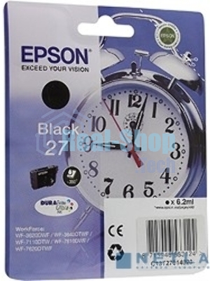 Картридж струйный Epson C13T27014020 черный для Epson WF7110/7610/7620 (350стр.) (6.2мл)