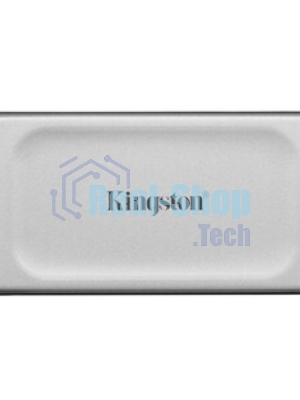 Внешний SSD Kingston XS2000, 2TB, USB 3.2 Gen 2x2 Type-C, R/W 2000/2000, серебристый