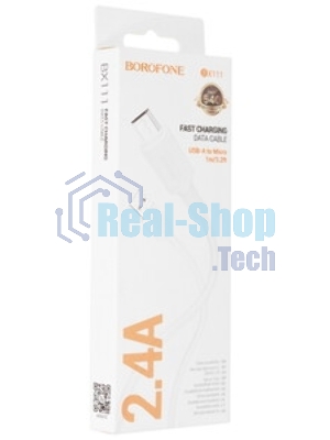 Кабель BOROFONE (6941991115066) BX111m для micro USB, 1 м, Black