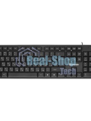 Клавиатура проводная Defender Element HB-520, USB, черный