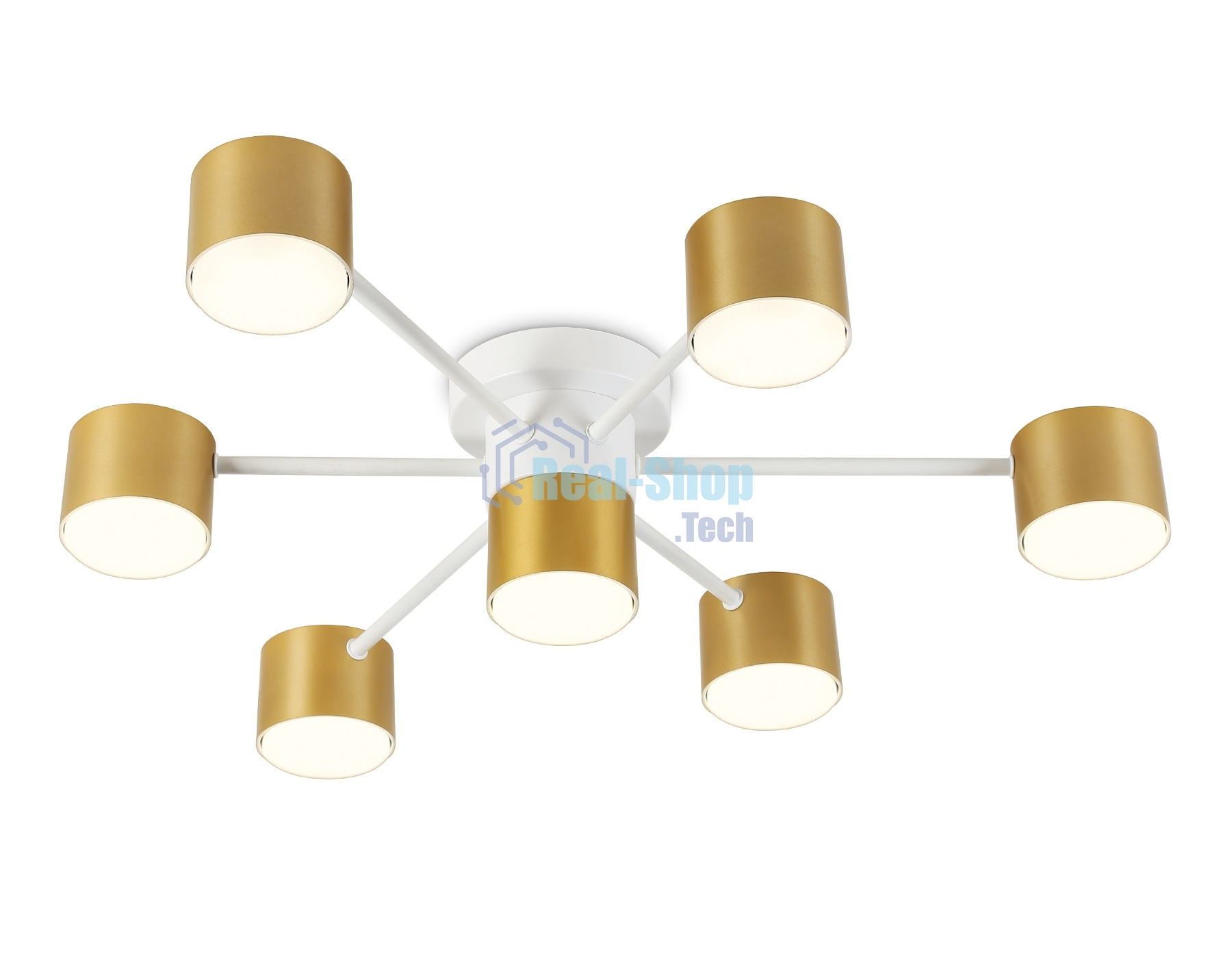 Потолочный светильник Ambrella light FL51725/7 WH/GD белый/золото GX53/7 max 12W 645*135