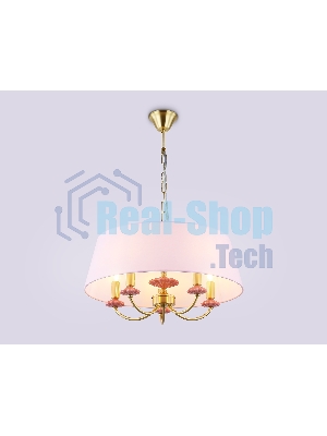 Люстра Ambrella light LH75021/5 GD/PI золото/розовый E14/5 max 40W D550*730