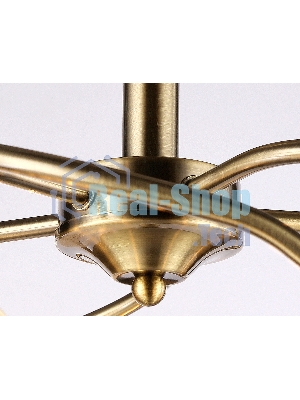 Светильник Ambrella light TR3199/5 SB/CL/FR бронза/прозрачный/белый матовый E27/5 max 40W D600*485