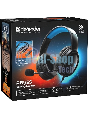 Гарнитура Defender Abyss чёрный, проводная