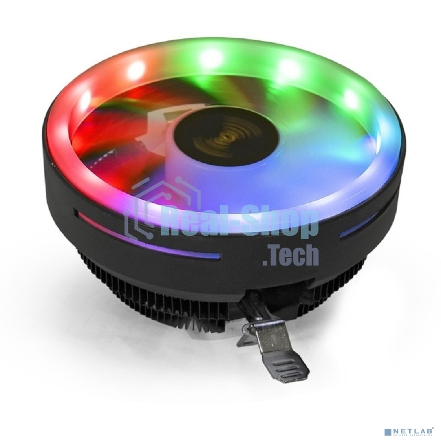 Кулер для процессора ExeGate Dark Magic EE126R-PWM.RGb черный, 120 мм, алюминий, 2000 об/мин, 24 дБ, 4 pin, 100 Вт, 67 мм