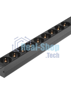 Блок розеток горизонтальный ExeGate ServerPro PDU-19H901 Al-9S-C14, 19
