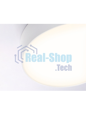 Потолочный светодиодный светильник Ambrella light FV5519 WH белый LED 26W 3000K D220*58 (Без ПДУ)