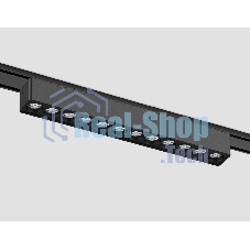 Светильник трековый светодиодный GV1409 BK черный IP20 12W 4200K 48V 24° 230*26*24